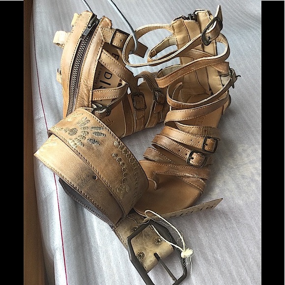 Bed Stu Seneca Gladiator SANDAL Tan Rustic 7M Hippie BOHO Cowgirl - Picture 16 of 16